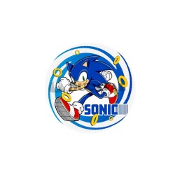 Platos Sonic 23cm 8 unidades  Disfraces Ducaval