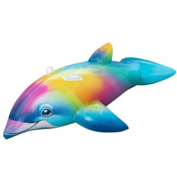 Hinchable delfín arcoiris 168x66cm | Ducaval | Envías 24/48 horas 