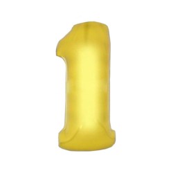 Globo número 1 poliamida color oro 115cm.|Ducaval | Envios 24/48 hora