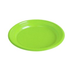 Plato reutilizable llano verde 22 cm 10 und | Ducaval | Envías 24/48 