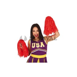 Pom pom rojo 2ud 80g | Ducaval  | Envíos 24/48 horas