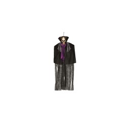 Colg. esqueleto demonio 150cm con luz| Ducaval |