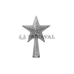 Remate estrella plata 37cm | Ducaval | Envíos 24/48 horas