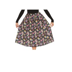 Falda con estampado de Catrinas | Ducaval | Envías 24/48 horas 