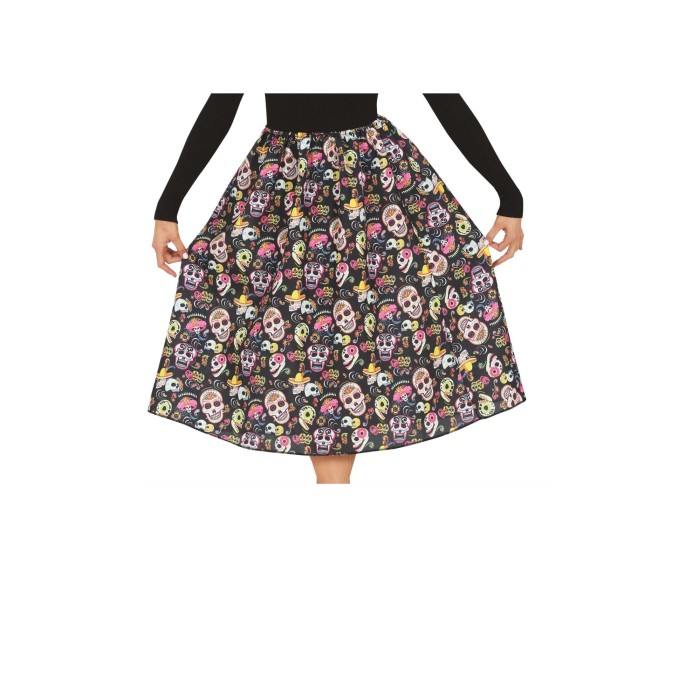 Falda con estampado de Catrinas | Ducaval | Envías 24/48 horas 
