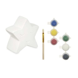 Hucha estrella 6 colores pincel   | Ducaval | Envíos 24/48 horas