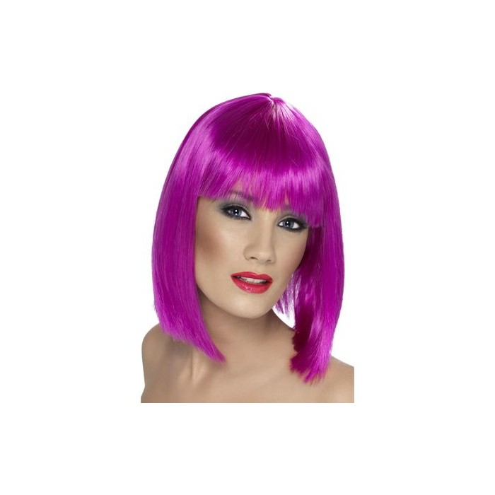 Peluca neon fucsia  Disfraces Ducaval