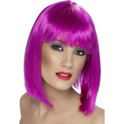 Peluca neon fucsia  Disfraces Ducaval