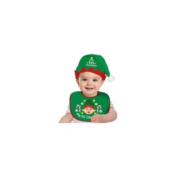 Set gorro y babero elfo navidad infantil | Ducaval | Envías 24/48 hor