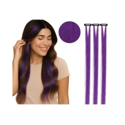 2 mechones 50 cm brillante purpura | Ducaval | Envías 24/48 horas 