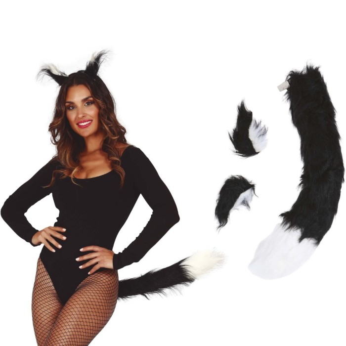 Conjunto gato blanco y negro | Ducaval | Envías 24/48 horas 