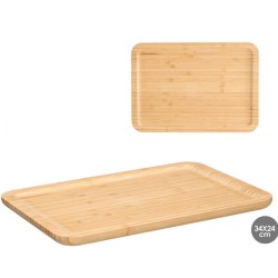Bandeja cuadrada bambú 34x34cm | Ducaval | Envías 24/48 horas 