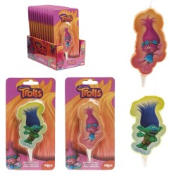 Vela Trolls 2D 7.5cm | Ducaval | Envíos 24/48 horas