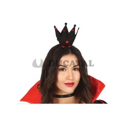 Diadema Corona Negra  Disfraces Ducaval envios 24/48 horas