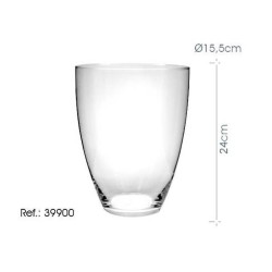 Centro mesa cristal 24cm alto