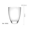 Centro mesa cristal 24cm alto