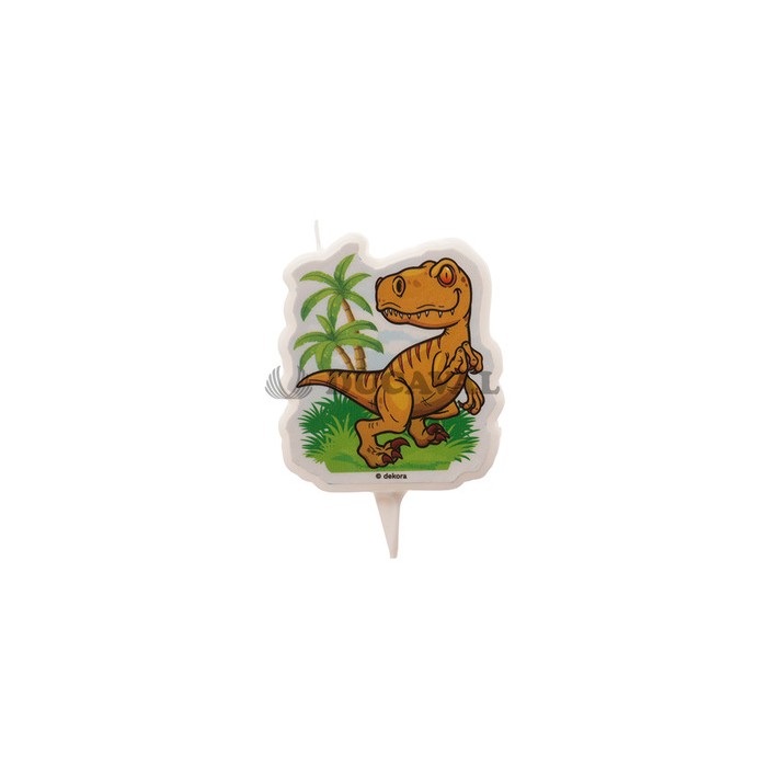 Display vela 2D dinosaurio 7,5cm | Ducaval | Envíos 24/48 horas