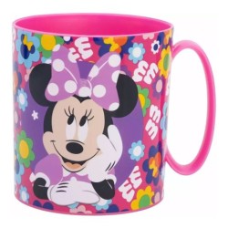 Taza micro Minnie flores 390ml  | Ducaval | Envías 24/48 horas 
