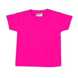 Camiseta premium bebé fucsia