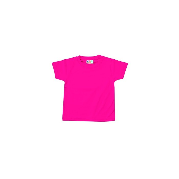 Camiseta premium bebé fucsia