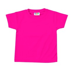 Camiseta premium bebé fucsia