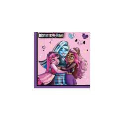 Servilletas de Monster High 33cm 20u | Ducaval | Envíos 24/48h