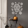 Adhesivo De Calavera Con Purpurina 30x40 Cm | Ducaval | Envíos 24/48 