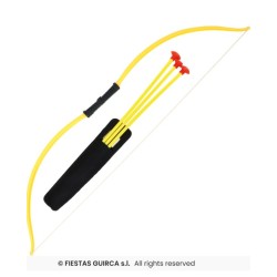 Arco Indio 75 cm 3 flechas  Disfraces Ducaval
