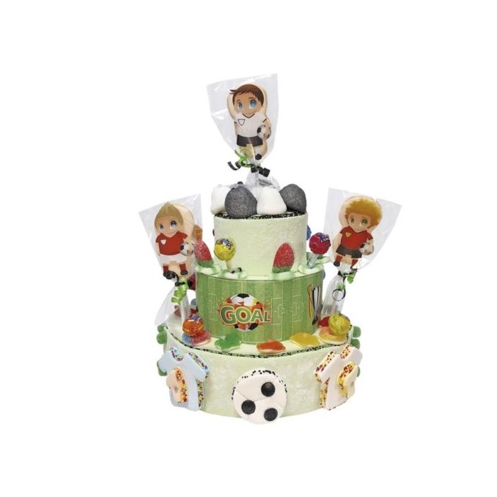 Tarta golosinas de fútbol 800g | Ducaval | Envías 24/48 horas 