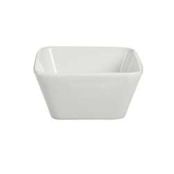 Bol de porcelana blanco cuadrado | Ducaval | Envíos 24/48 horas