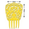 Peineta amarilla grande