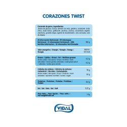 Golosinas Corazones Twist | Ducaval | Envíos 24/48 horas