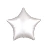 Globo foil estrella satín luxe blanco 45cm.