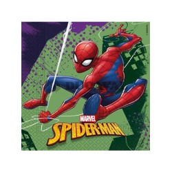 Servilletas Spiderman compostable 33x33 20ud  Disfraces Ducaval