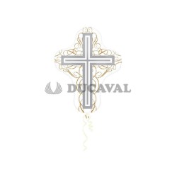 Globo foil cruz elegante P30  Disfraces Ducaval