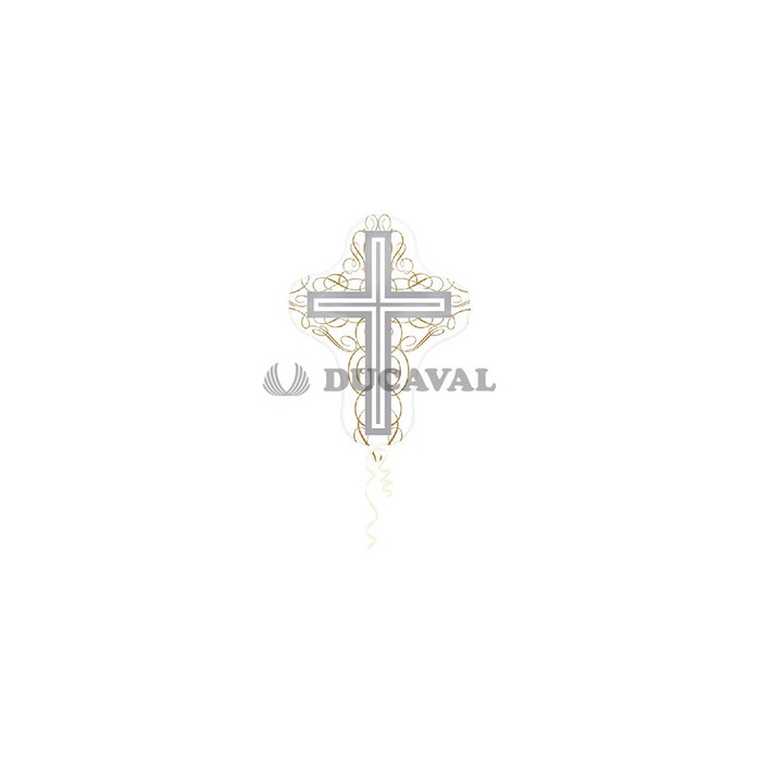 Globo foil cruz elegante P30  Disfraces Ducaval