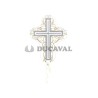 Globo foil cruz elegante P30  Disfraces Ducaval