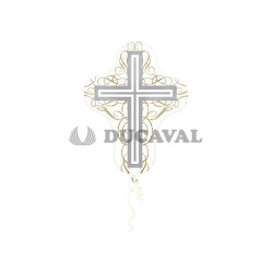 Globo foil cruz elegante P30  Disfraces Ducaval