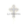 Globo foil cruz elegante P30  Disfraces Ducaval