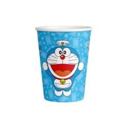 Vasos carton Doraemon 250 ml 8 ud | Ducaval | Envíos 24/48 h