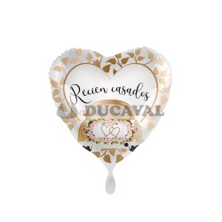 Globos foil recién casados coche 17/43cm
