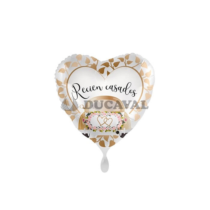 Globos foil recién casados coche 17/43cm