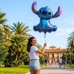 Globo foil forma Stitch 90x97cm | Ducaval | Envías 24/48 horas 