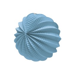 Farol esférico azul claro 22cm
