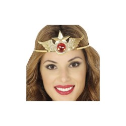 Diadema metal oro super heroina | Ducaval | Envías 24/48 horas 