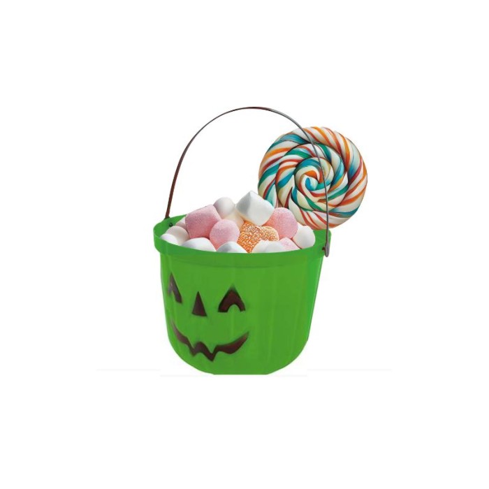 Cubo calabaza verde 20cm | Ducaval | Envios 24/48 horas.