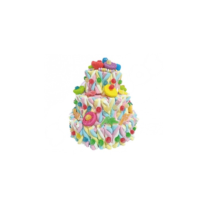 Tarta chuches multicolor 3 pisos | Ducaval | Envíos 24/48 horas