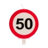 Vela 50 cumpleaños señal prohibido | Ducaval | Envíos 24/48 horas