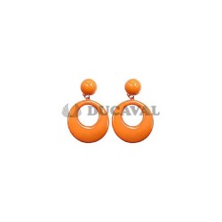 Pendiente grande naranja