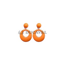 Pendiente grande naranja